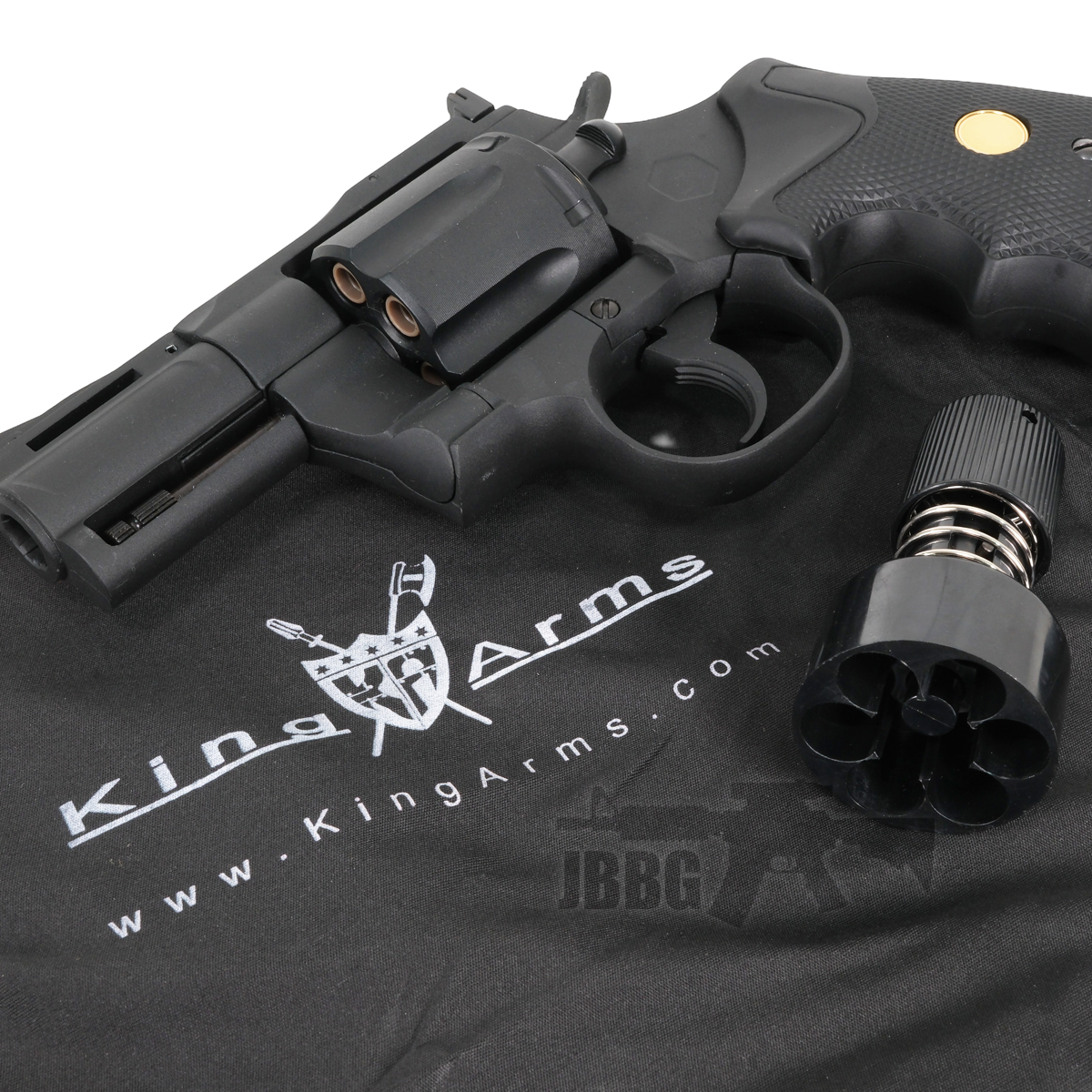 King Arms Python .357 Co2 Revolver 2.5 Snub Nose in Black - Just BB Guns