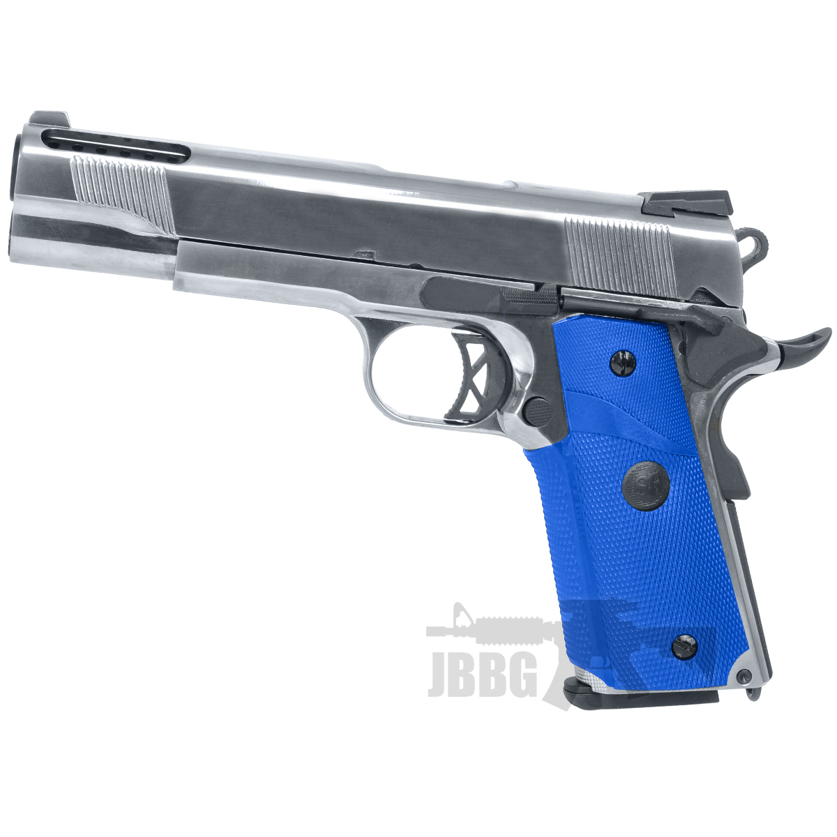 SRV-12 SR1911 Platinum Version Gas Airsoft Pistol Two Tone Blue