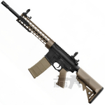 Nuprol Delta Pioneer Recon 10inch AEG Airsoft Rifle FDE Tan