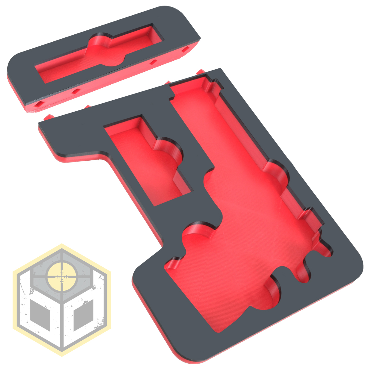 1911 Tactical Pistol Case Insert for SRC Trimex Arms Case Red