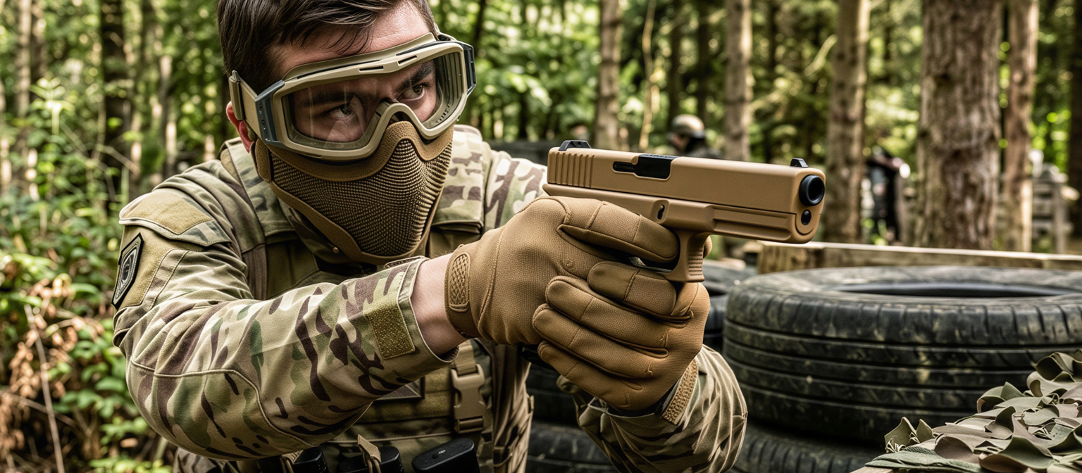 VG1 Sportline Gas Blowback Airsoft Pistol Tan