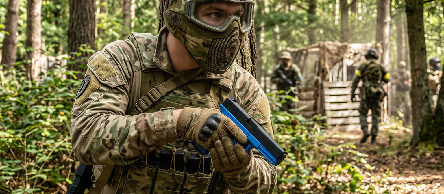 VG1 Sportline Gas Blowback Airsoft Pistol Blue Frame from Vigor