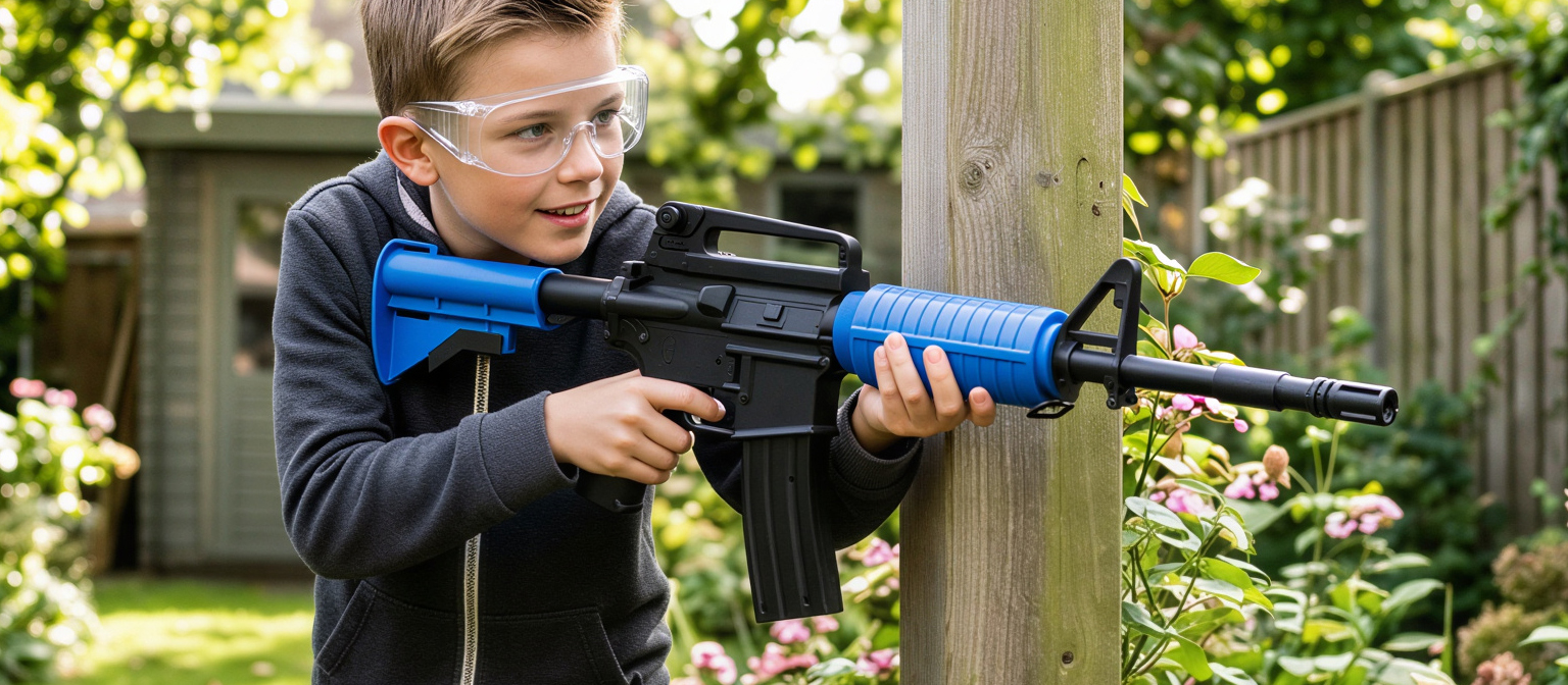 8906 M4 Spring Airsoft Gun Vigor Two-Tone Blue