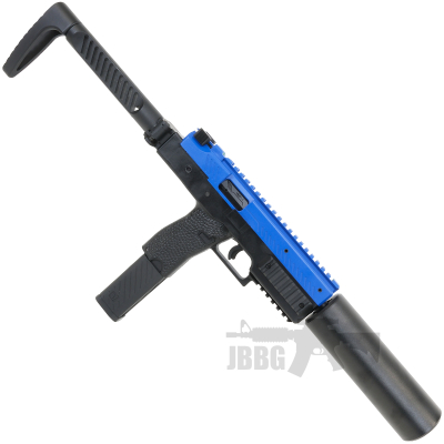 Vorsk VMP-1 SMG Gas Blowback Airsoft Gun Two-Tone Blue