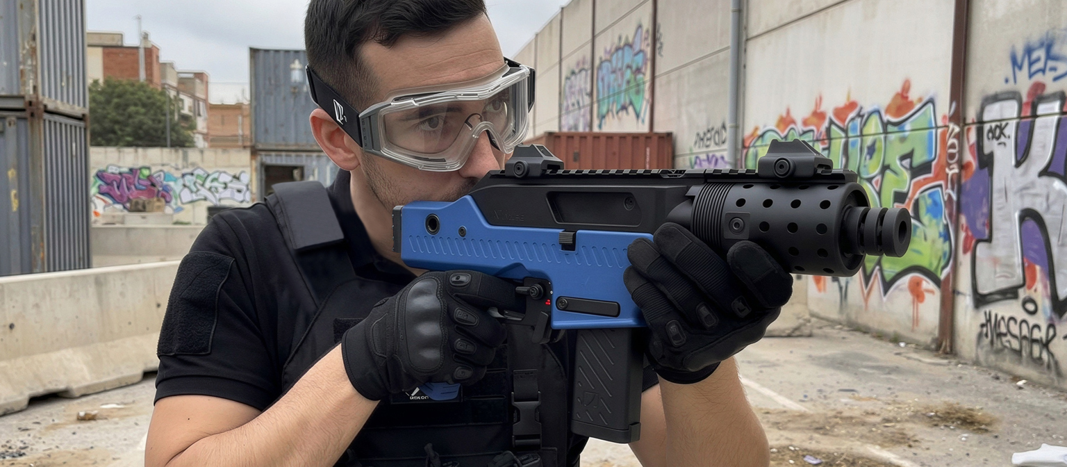 Vorsk VMP-2C Compact Gas Blowback Airsoft Gun Two-Tone Blue