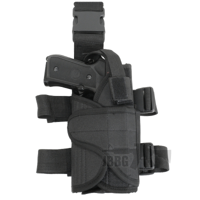 Trimex Universal Drop Leg Pistol Holster Black Q008