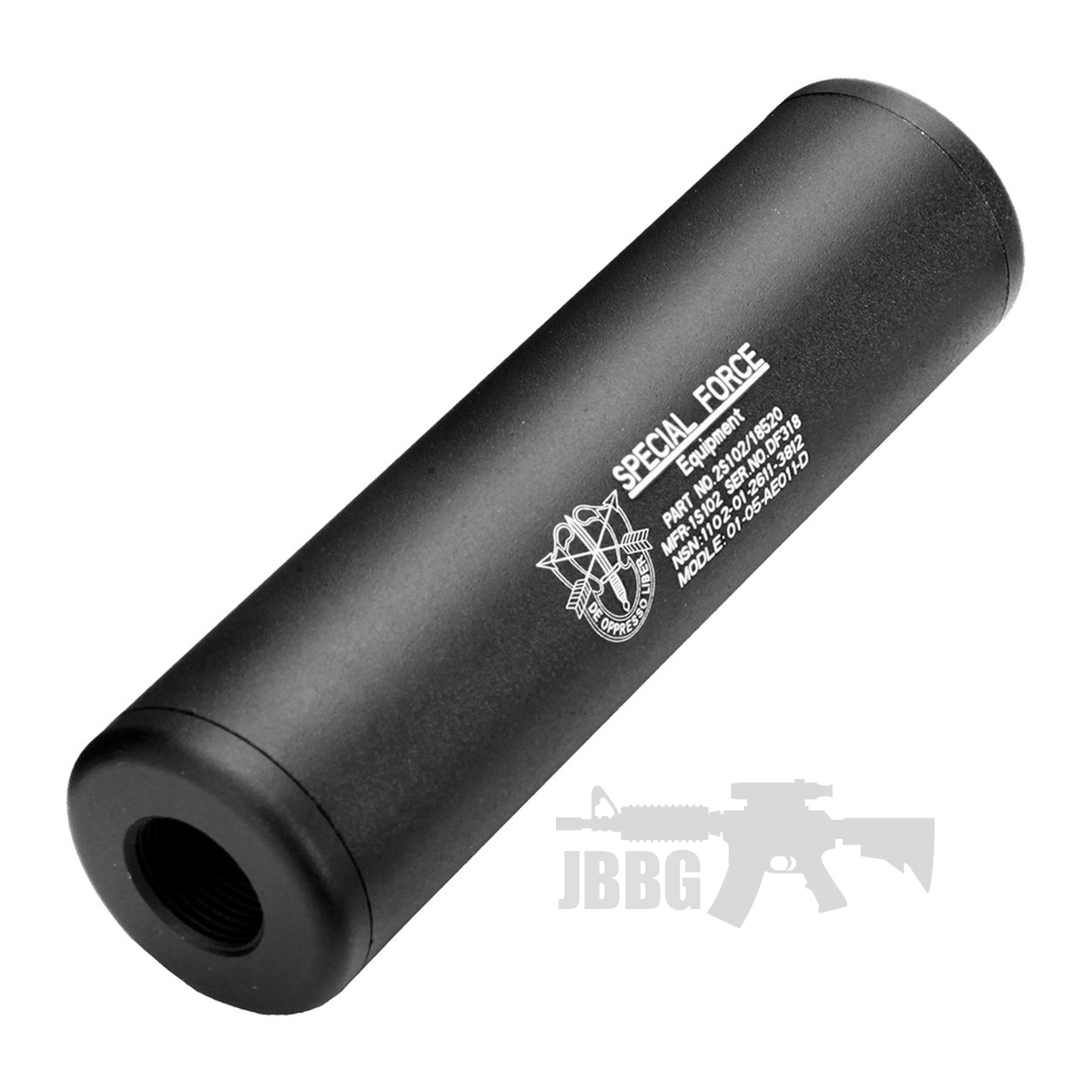 King Arms LW Silencer Special Force Black for Airsoft Guns