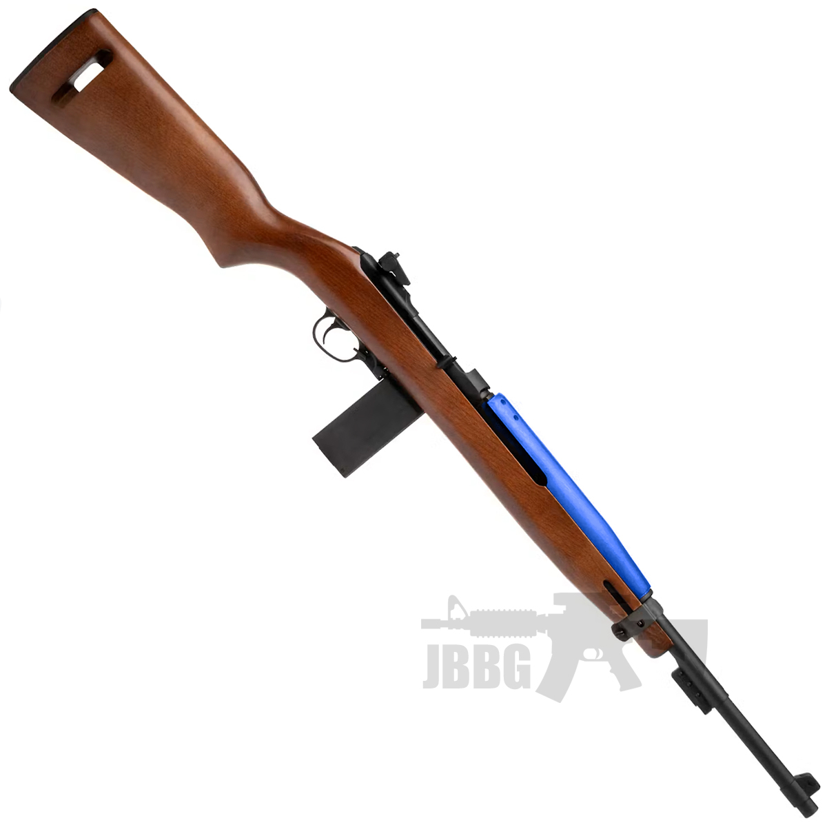 King Arms M1 Carbine CO2 Blowback Airsoft Rifle Real Wood Blue