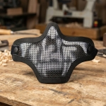 lower mesh skull mask black 0 1