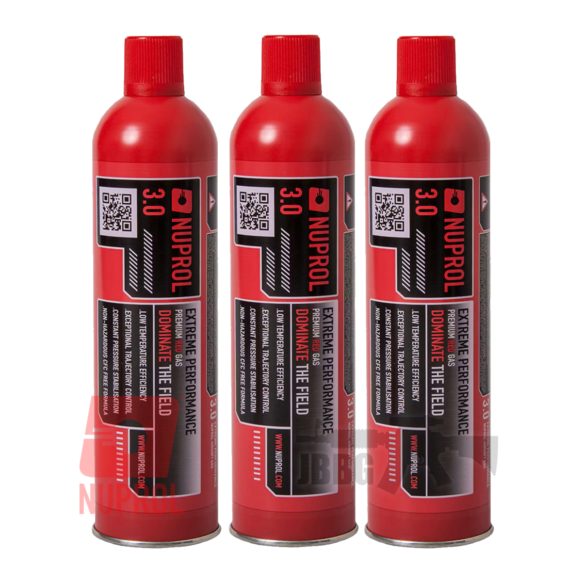 Nuprol 3.0 Gas Red 300g X3 Bottle Bundle Set (UK Only)