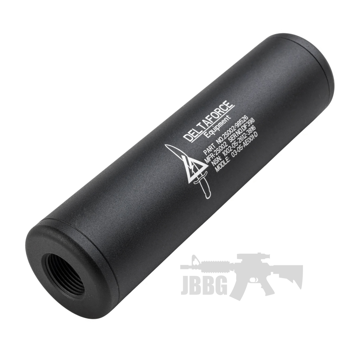 King Arms Delta Force Silencer Black for Airsoft Guns