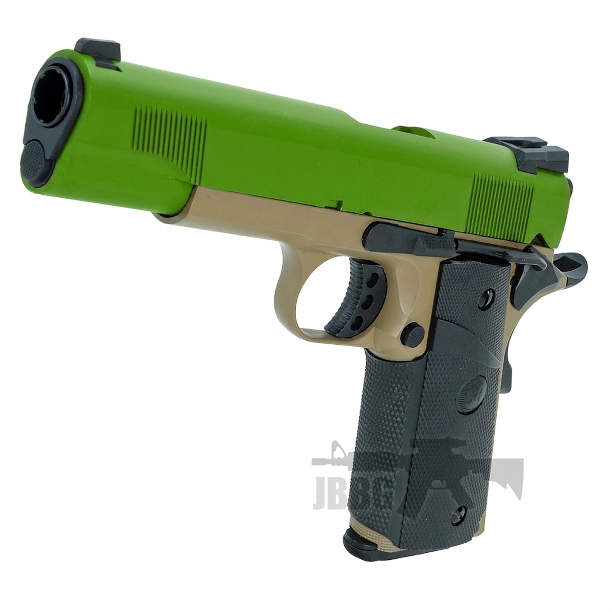 SR1911 MEU Gas Blowback Airsoft Pistol Desert Ver Tan Green