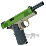 SR1911 MEU Gas Blowback Airsoft Pistol Desert Ver Tan Green