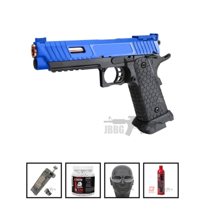 Baba Yaga Combat Master Hi-Capa 1X Gas Airsoft Pistol Bundle