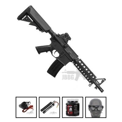 Bulldog M4PI RIS CQB Airsoft Gun Bundle Offer Set