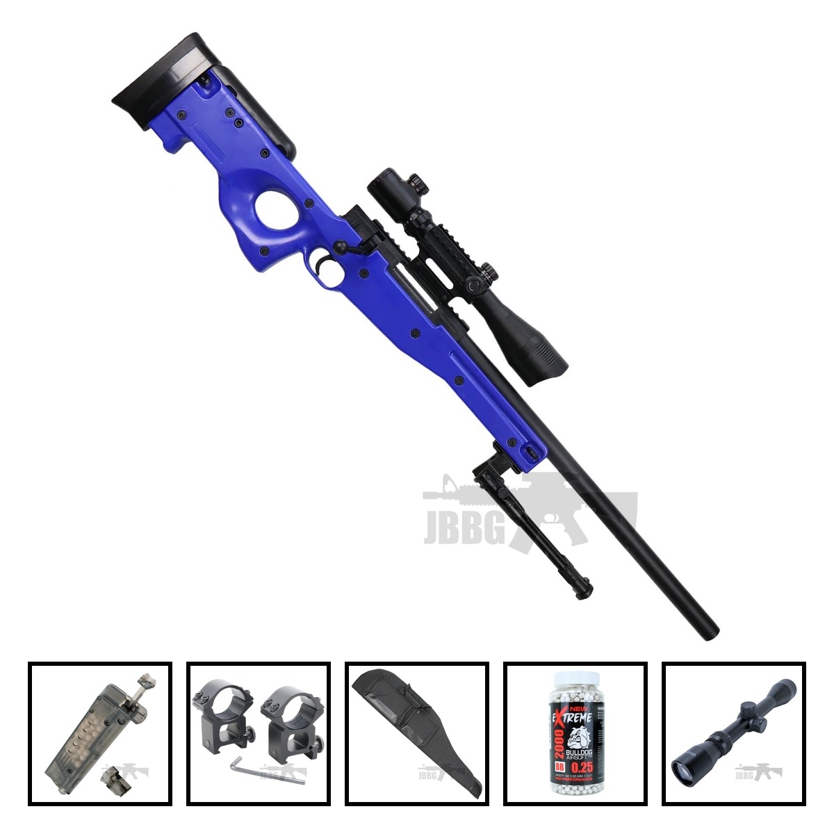 Bundle Offer Airsoft Sniper Rifle M59A Blue