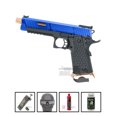 Bundle Offer BABA YAGA Combat Master Hi-Capa 5.1 Gas Blowback Airsoft Pistol
