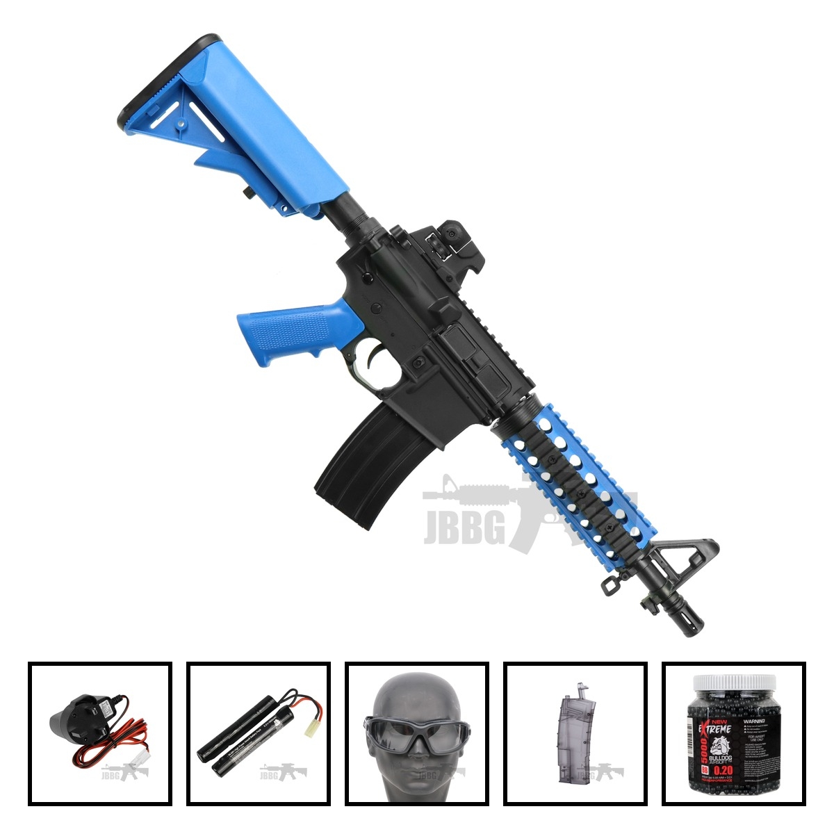 Bundle Offer Bulldog M4PI RIS CQB Airsoft Gun Set