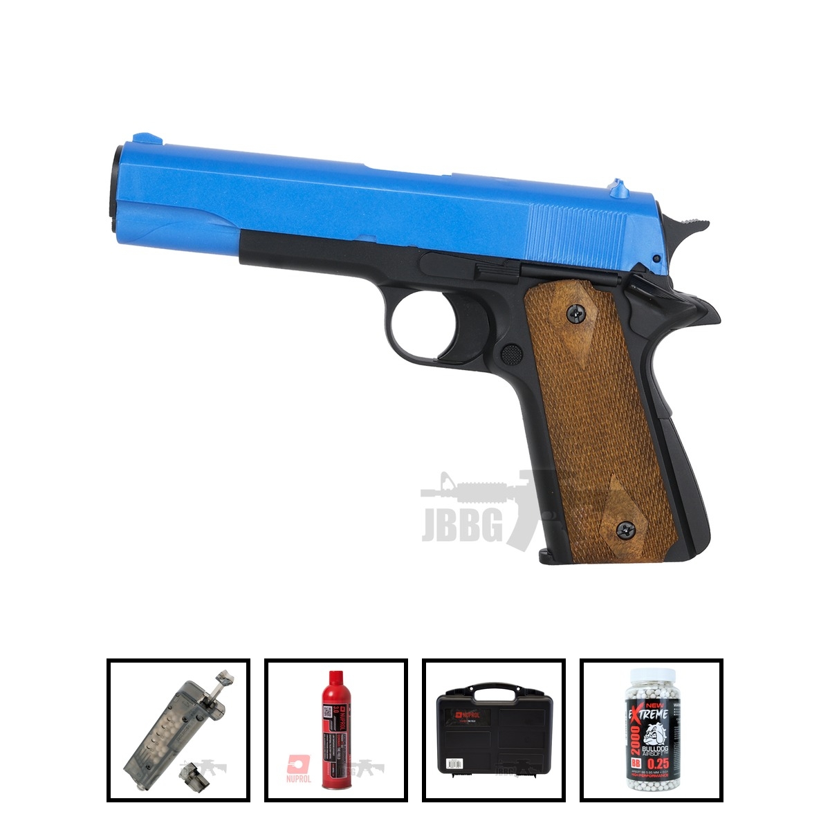 Bundle Offer HG121 Gas Pistol Blue