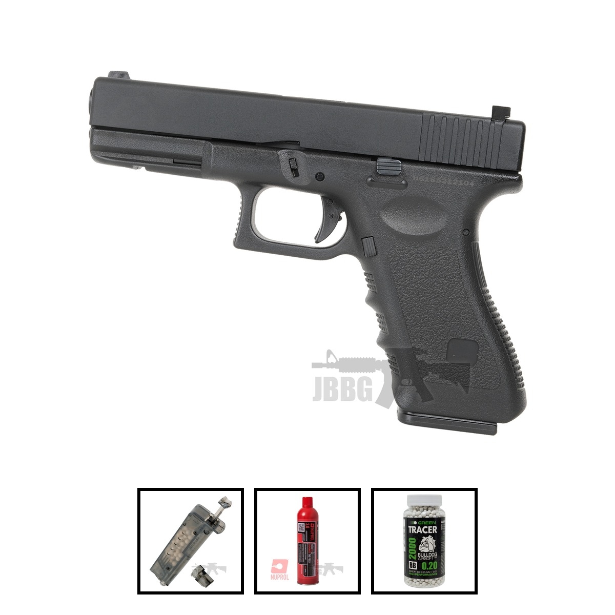 Bundle Offer HG185 Gas Pistol black