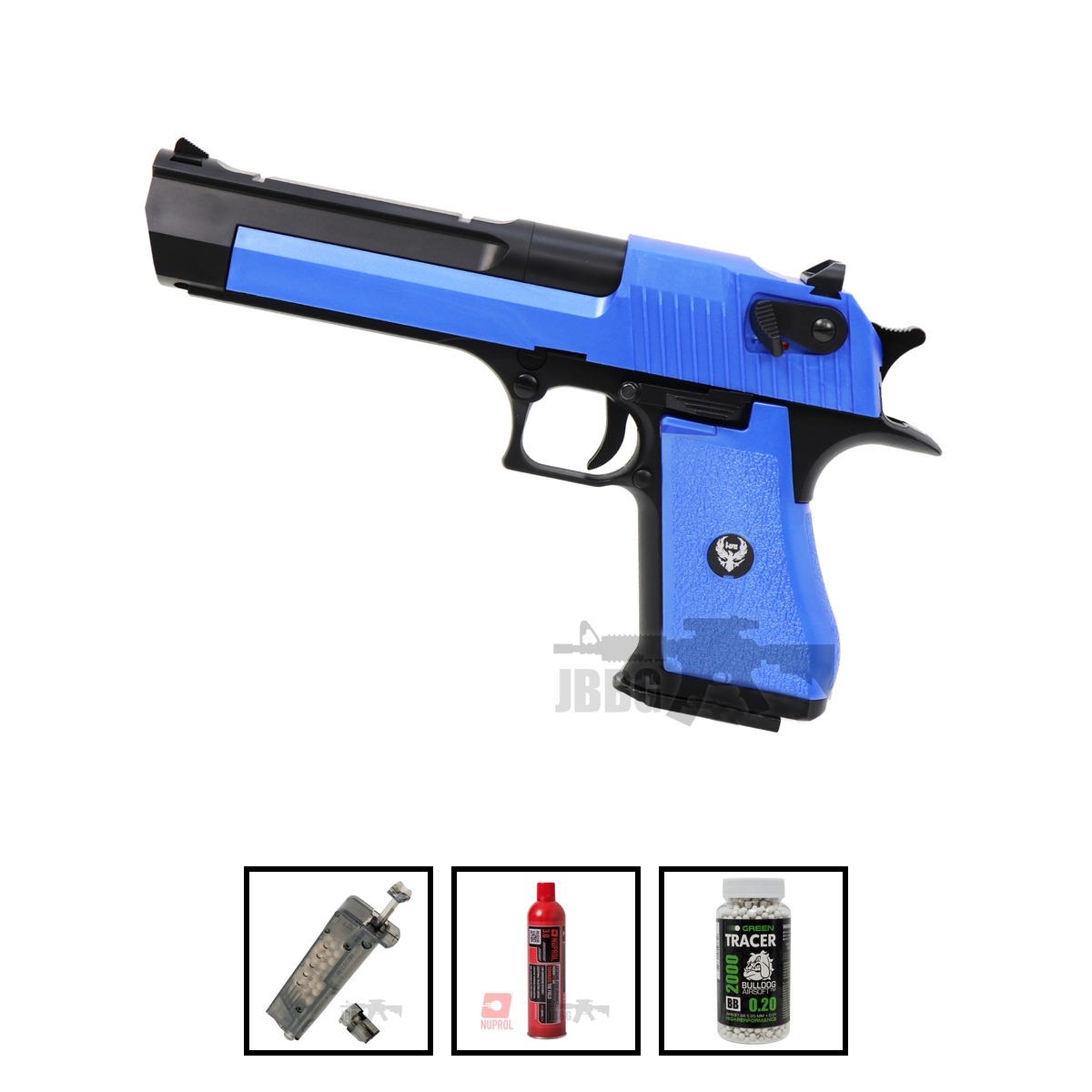 Bundle Offer HG195 Desert Eagle Gas Pistol Blue