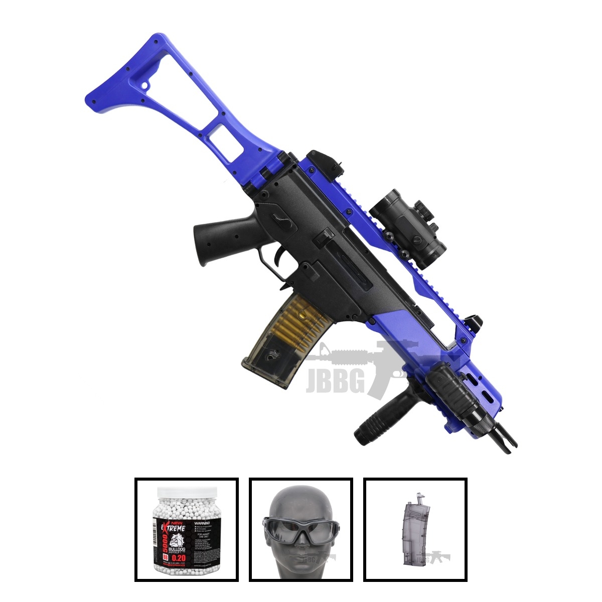 Bundle Offer M85P Electric Airsoft BB Gun Blue
