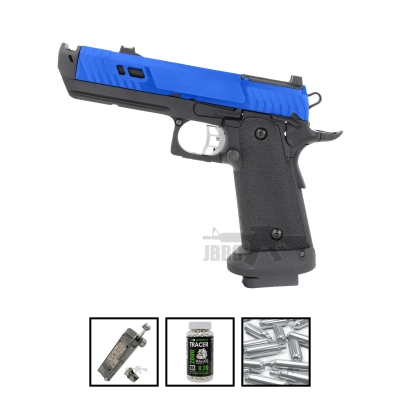 Bundle Offer SRC Dark Viper Dual Power Blowback MOS Airsoft Pistol with Co2 Mag