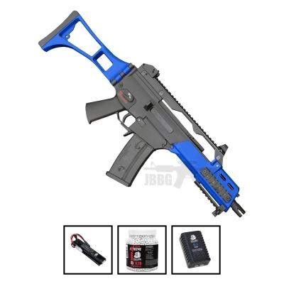 Bundle Offer SRC GEN3 G36 Airsoft Gun Set Blue