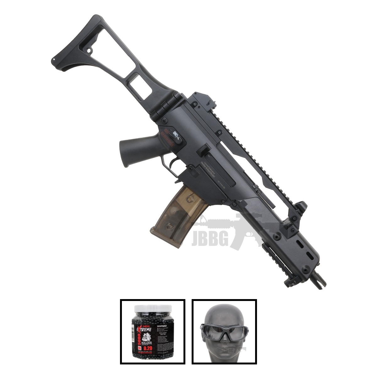 CYMA CM011 G36C Sportline AEG Airsoft Rifle Bundle Offer Set