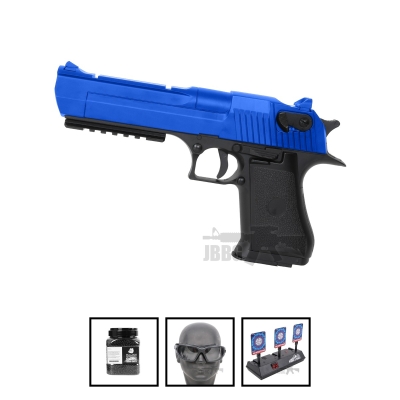 CYMA CM121 Desert Eagle AEP Electric Airsoft Pistol Blue Full Auto Bundle Offer Set