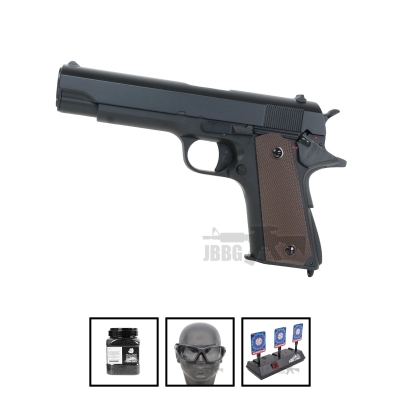 CYMA CM123 1911 AEP Electric Airsoft Pistol Full Auto Bundle Offer Set
