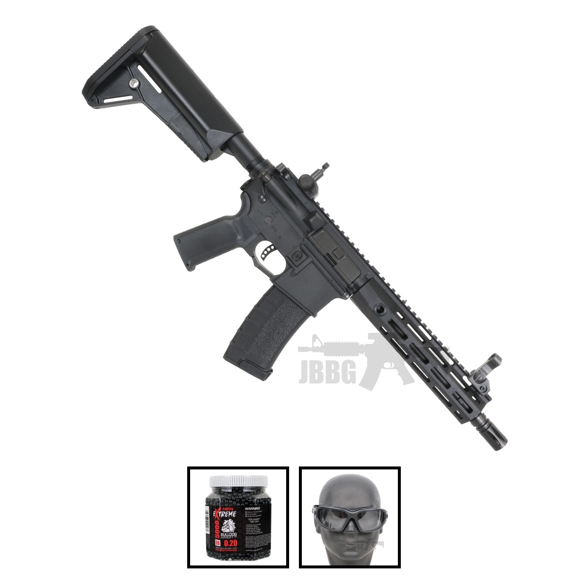 CYMA CM8001ABK Sportline URX4 AEG Airsoft Tactical Rifle Bundle Offer Set