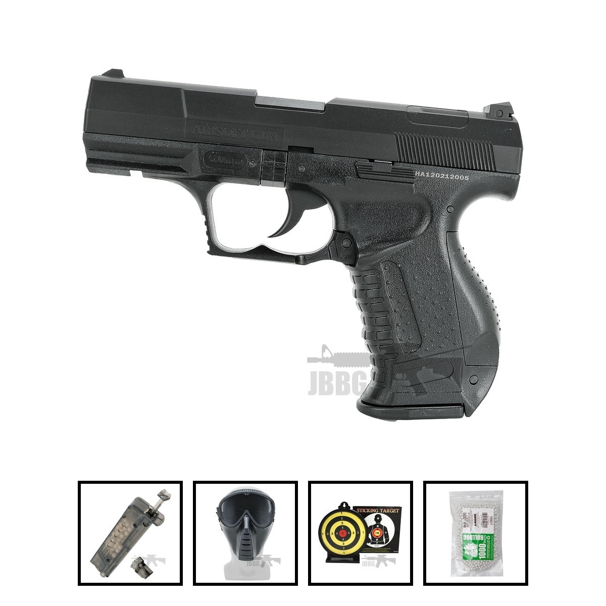 HA120 P99 Replica Spring Airsoft Pistol Bundle Offer Set