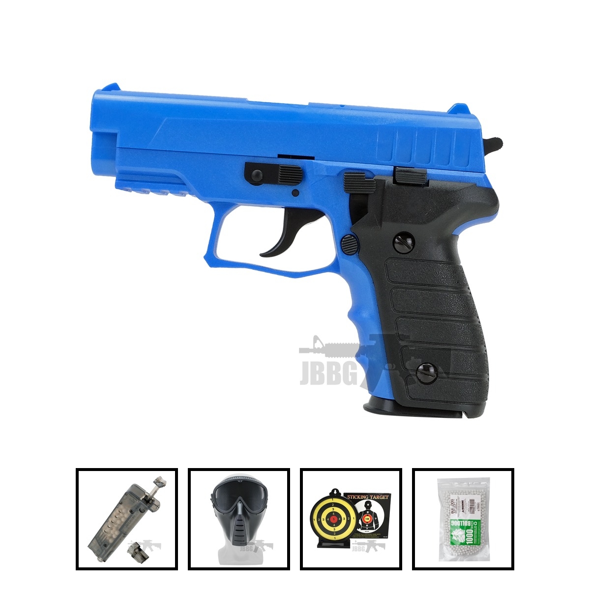 HA183 Spring Airsoft BB Pistol Two-Tone Blue Bundle Offer Set