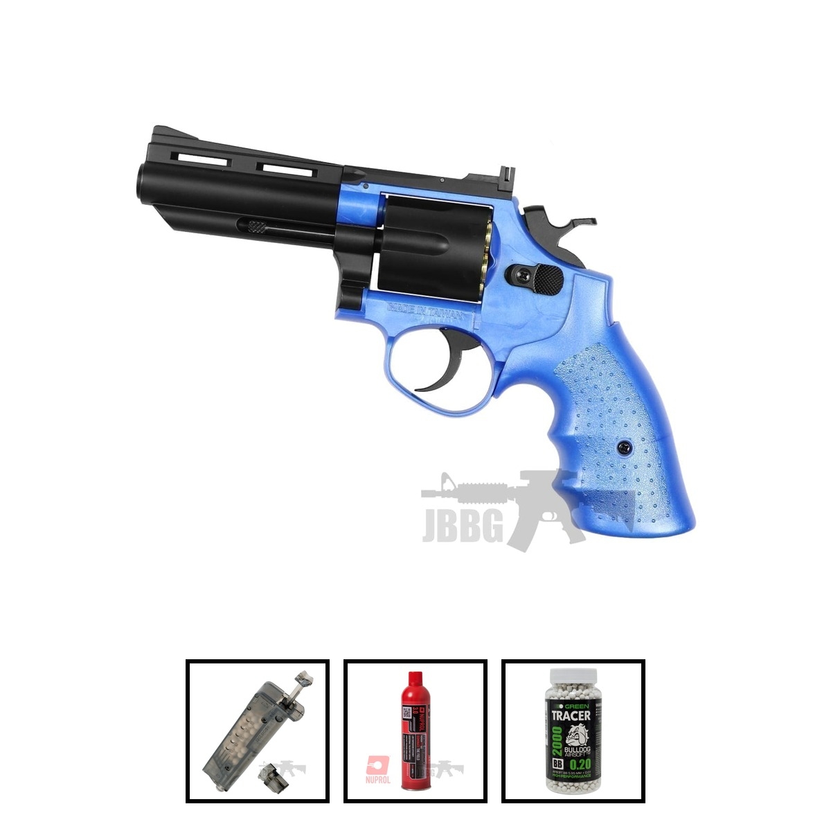 HG132 Airsoft BB Gas Revolver Bundle Set Offer