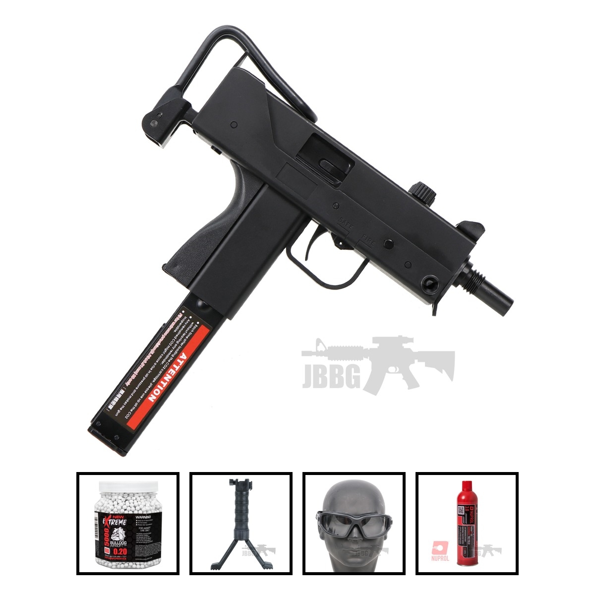 HGA203 MAC11 Airsoft Gun Bundle Offer Set