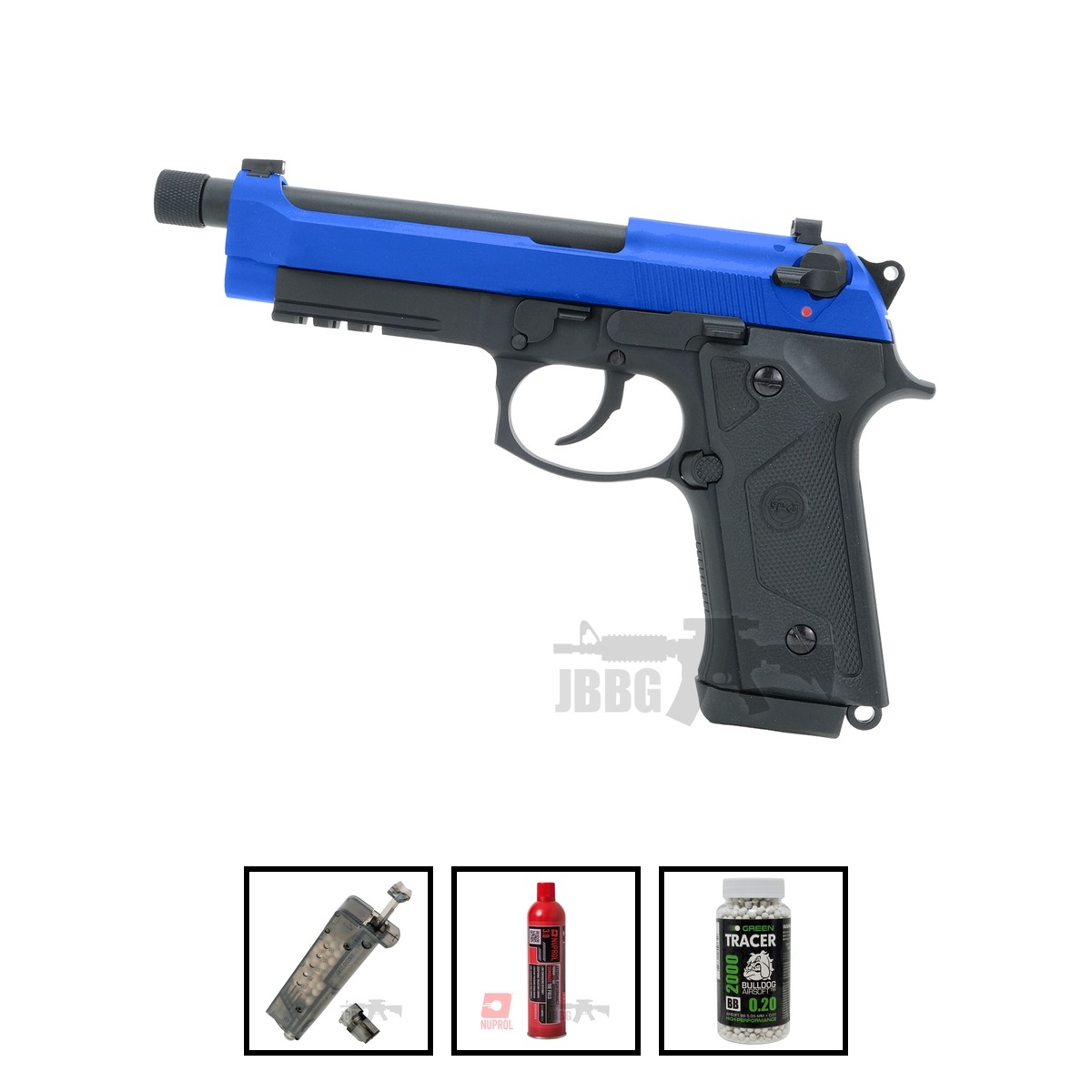 SRC M92 Gas Blowback Gas Airsoft Pistol Bundle Offer