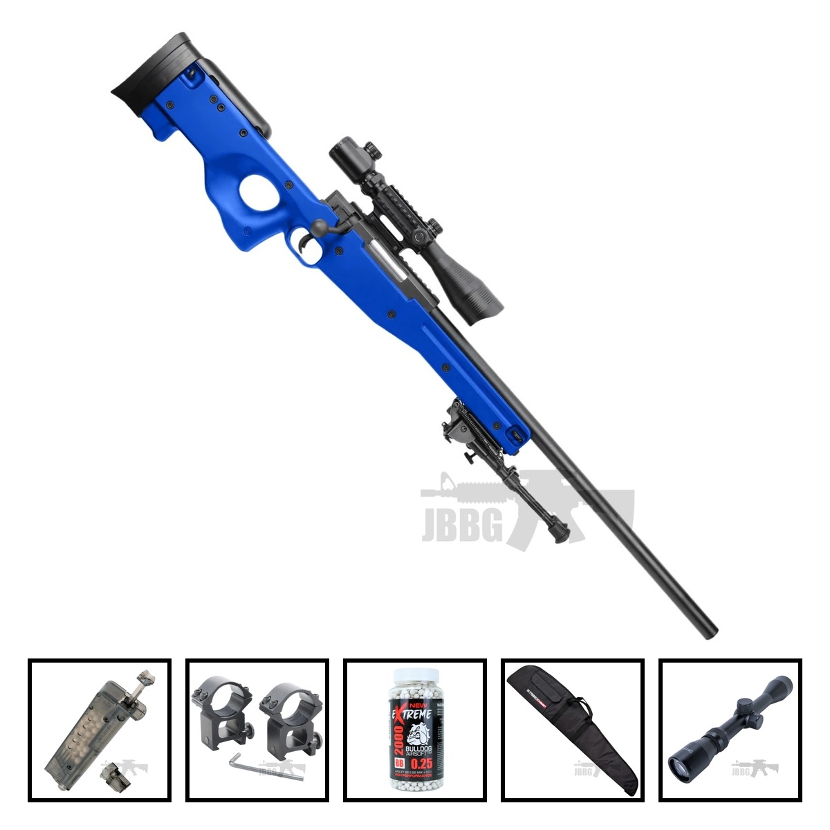 MB01 Bundle Offer Airsoft Sniper Rifle Blue