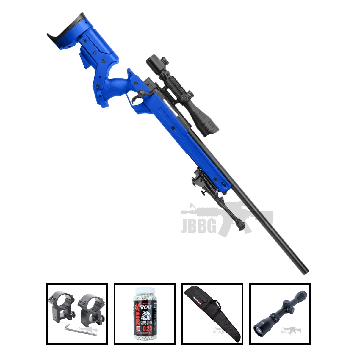 MB04A Bundle Offer Airsoft Sniper Rifle Blue