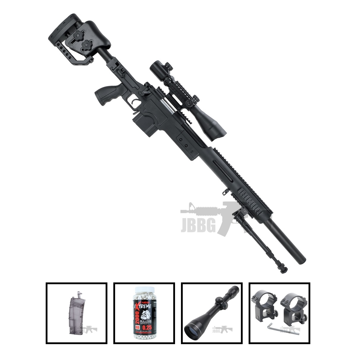 MB4410A Airsoft Sniper Rifle Bundle Offer Set