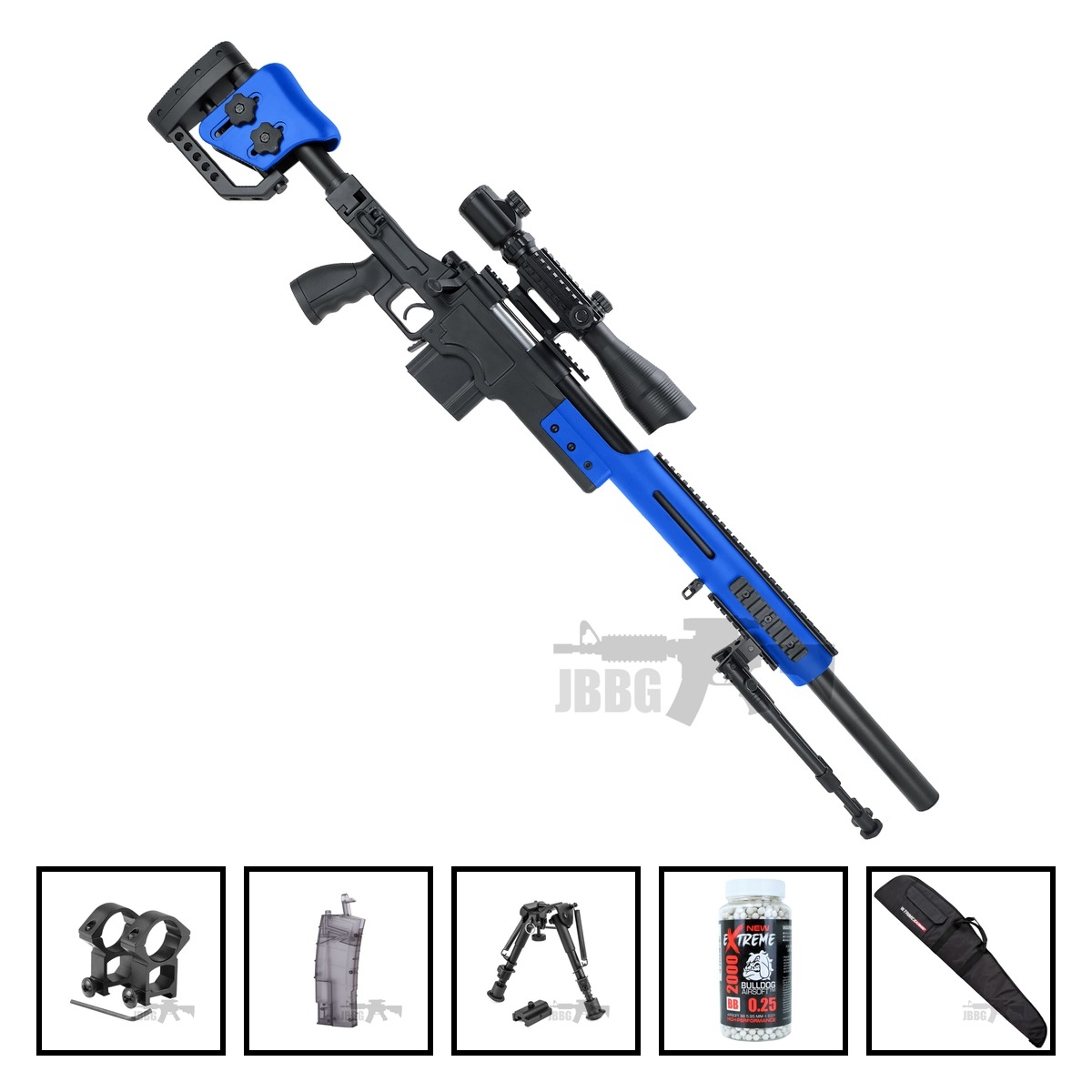 MB4410A Blue Bundle Offer Airsoft Sniper Rifle Special Offer