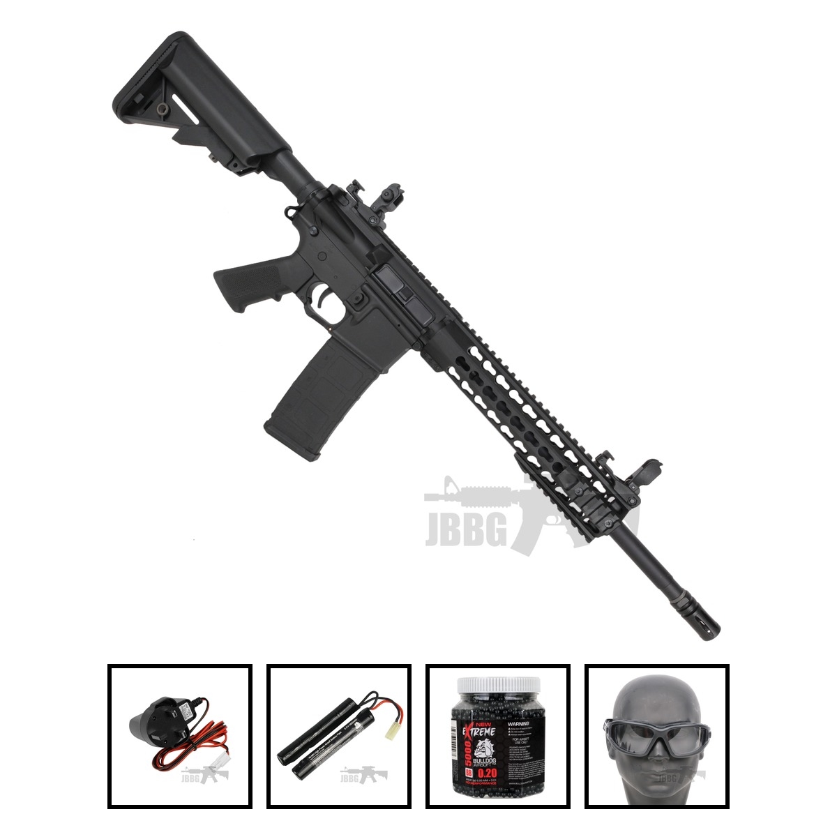 Nuprol Delta Pioneer Recon 10 Airsoft Gun AEG Bundle Offer Set