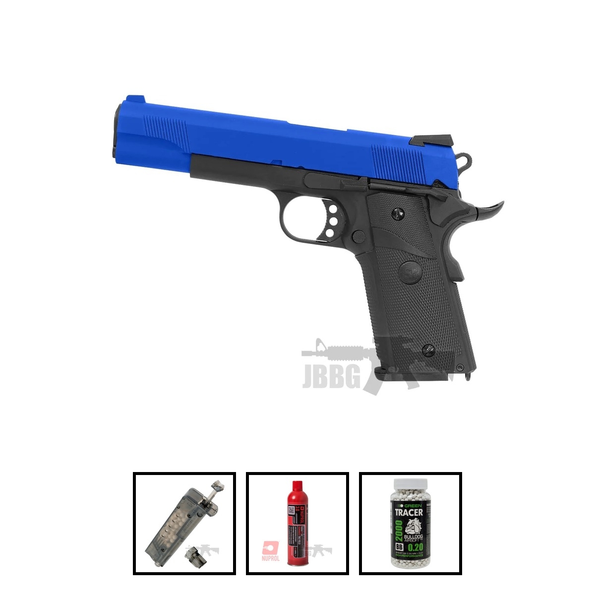 SR1911 MEU Gas Full Action Blowback Airsoft Pistol Bundle Offer
