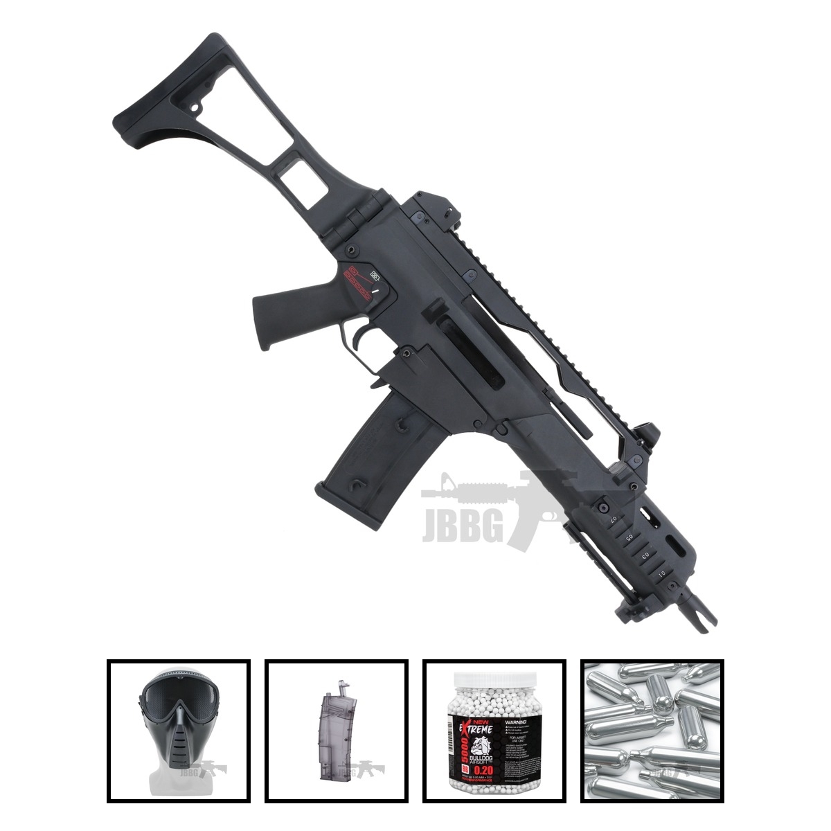 SR36C Dual Power GBB Line Airsoft Gun with Co2 Mag Bundle Offer Set
