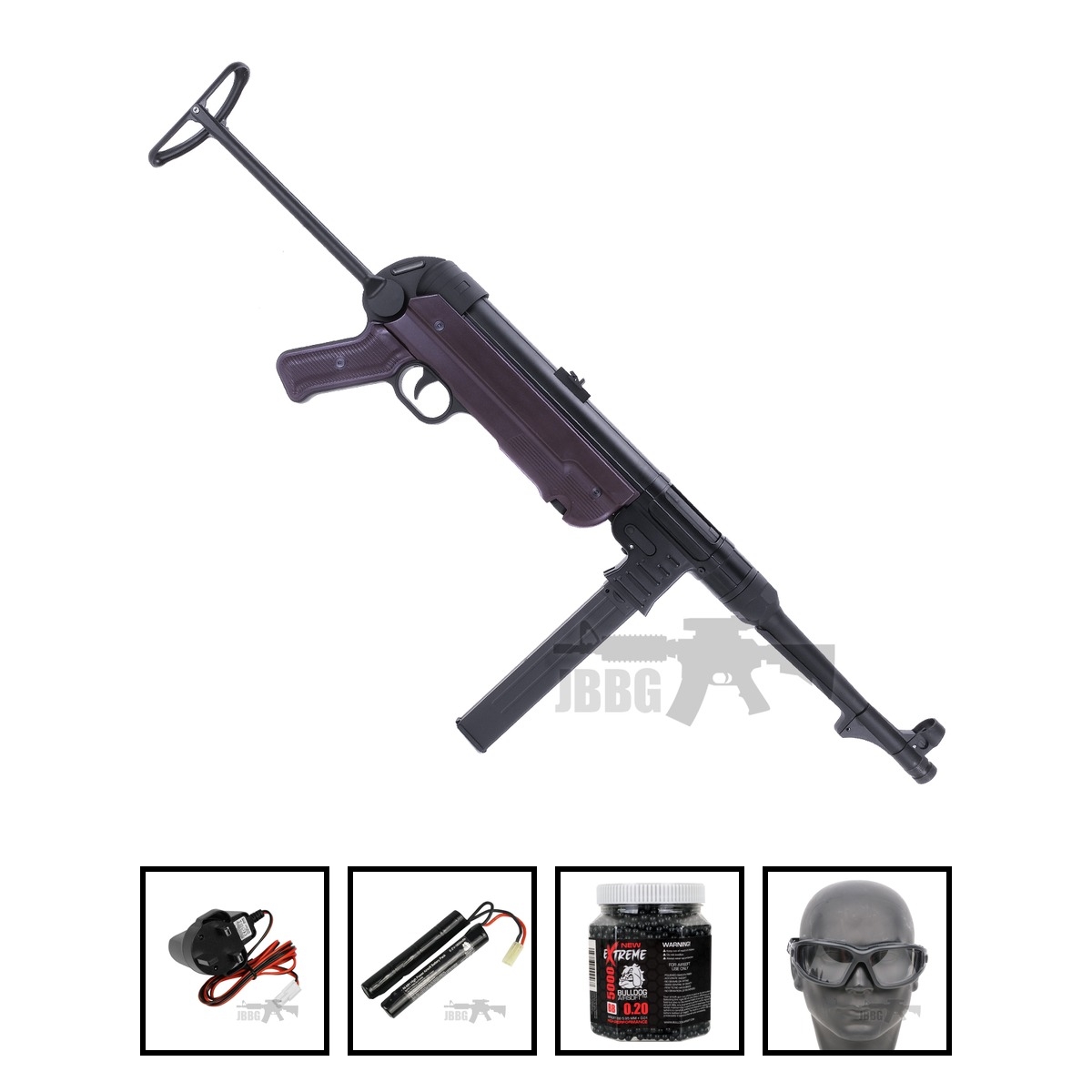 SR40 MP40 AEG Gen 3 Airsoft Gun SRC Bundle Offer Set