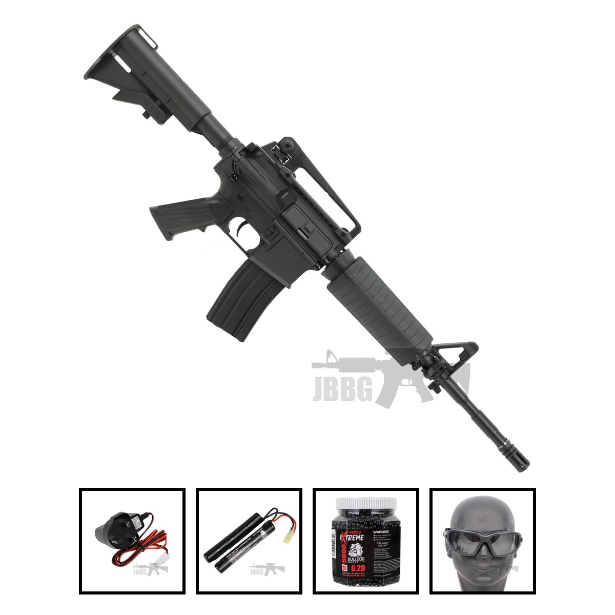 SR4A1 M4 Carbine Sportline AEG Airsoft Gun Bundle Offer Set