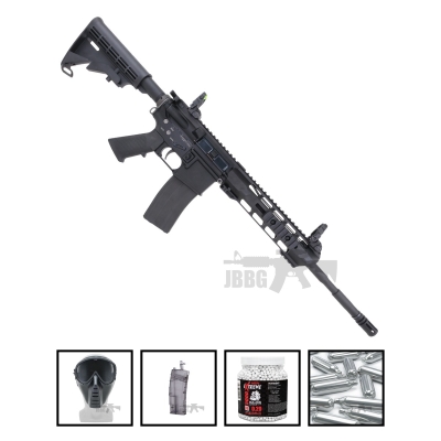 SRC ZAROS SR4 GBB LINE Dual Power Airsoft Gun with Co2 Mag Bundle Offer Set