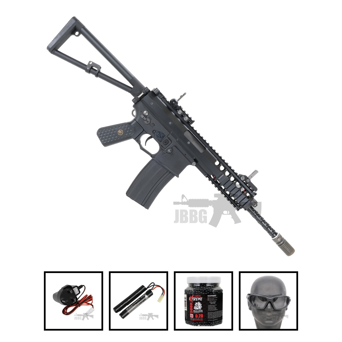 WE KAC PDW 10" AEG Airsoft Gun Bundle Offer Set